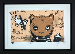 No Dogs (Tan) by Harry Bunce - Hand Embellished Paper Edition sized 29x19 inches. Available from Whitewall Galleries